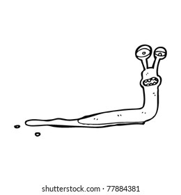 Skinny Slug Cartoon