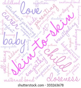 Skin-To-Skin word cloud on a white background. 