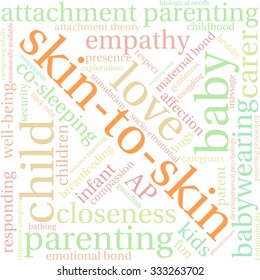 Skin-To-Skin word cloud on a white background. 