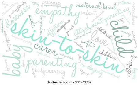 Skin-To-Skin word cloud on a white background. 