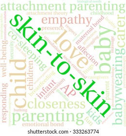 Skin-To-Skin word cloud on a white background. 