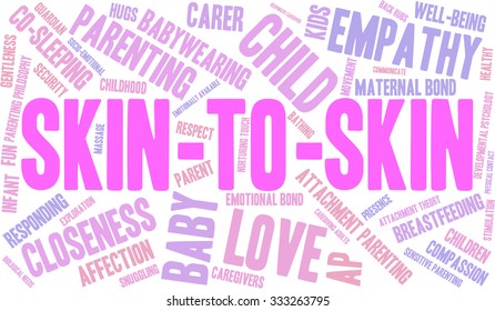Skin-To-Skin word cloud on a white background. 