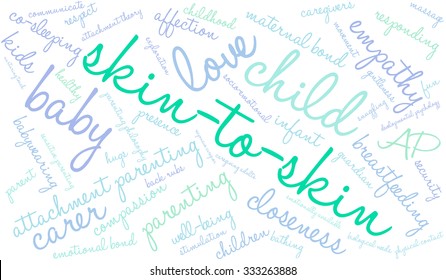 Skin-To-Skin word cloud on a white background. 