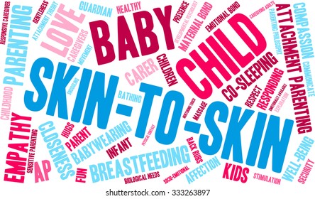 Skin-To-Skin word cloud on a white background. 