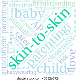 Skin-To-Skin word cloud on a white background. 