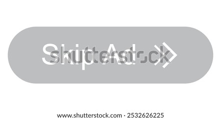 skip ad advertisement icon isolated on a white background