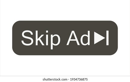 SKIP AD ADVERTISEMENT ISOLATED ICON