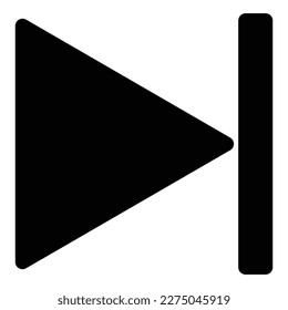 Skip Ad button icon, vector simple design