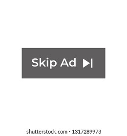 Skip Ad Button Vector