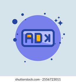 Skip ad flat illustration. Advertisement signs vector illustration.