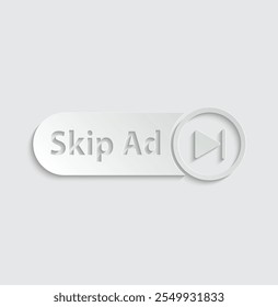 skip ad icon vector buttom stop advertisement 
