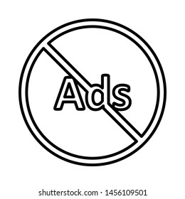 skip ads video icon or logo illustration. perfect use for website, design, pattern, etc.