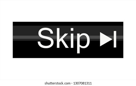 skip advertisement web icon isolated on the white background