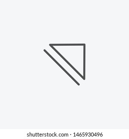 Skip arrow icon isolated on light background. Multimedia symbol modern, simple, vector, icon for website design, mobile app, ui. Vector Illustration