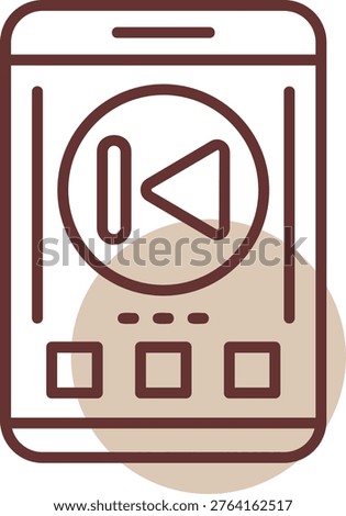 Skip backward New Icon Design Creative