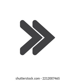 Skip button vector icon. filled flat sign for mobile concept and web design. Media player skip, next glyph icon. Symbol, logo illustration. Vector graphics