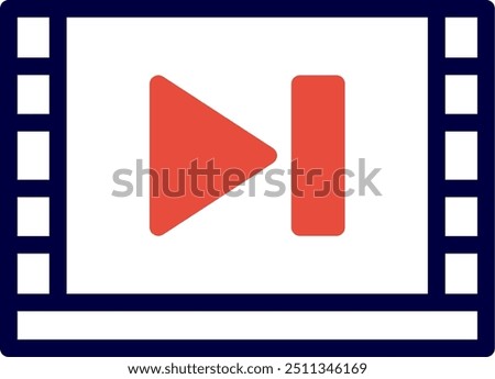 Skip to content Line Red Filled Vector Icon Design