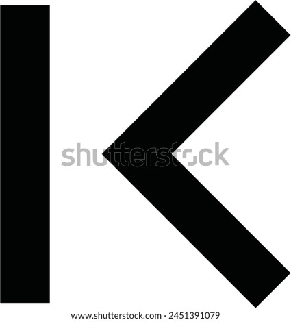 skip down left line vector