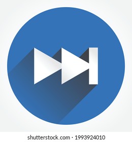 skip fast forward vector button icon