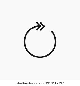 Skip forward icon for media player interface