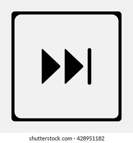 Skip Forward media control icon button.