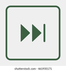 Skip Forward media control icon button.