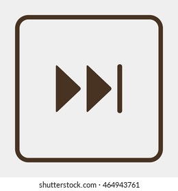 Skip Forward media control icon button.
