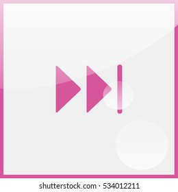 Skip Forward media control icon button.
