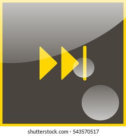 Skip Forward media control icon button.