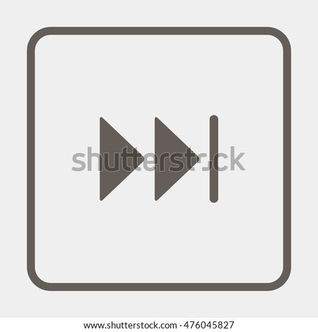 Skip Forward media control icon button.