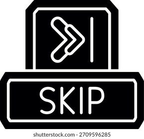 Omitir diseño de icono de estilo de glifo