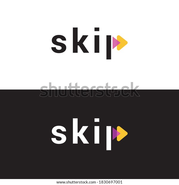 Skip Icon Logo Design Stock Vector (Royalty Free) 1830697001 | Shutterstock