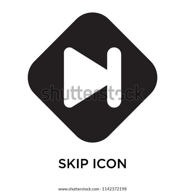 Skip Icon Vector Isolated On White Stock Vector (Royalty Free ...