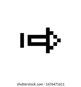 skip, next, previous, back, open and arrow icon. Perfect for application, web, logo, game and presentation template. icon design pixel art and line style