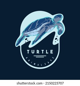 Skip a straw save a turtle sign, vector illustration