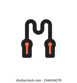 Skipping Icon Vector Illustration in Filled Style for Any Purpose