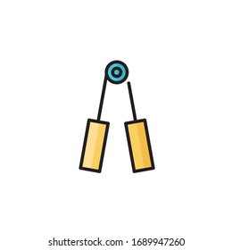 skipping icon vector illustration. skipping icon filled outline style design