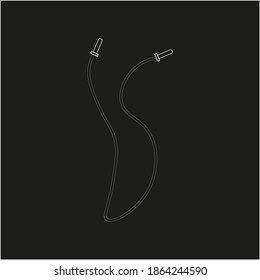 skipping rope boxing training. illustration for web and mobile design.