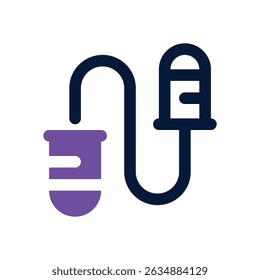 skipping rope duotone icon. Sleek and modern vector icon for websites, mobile apps, marketing materials, and corporate design. Fully scalable and ready to use.