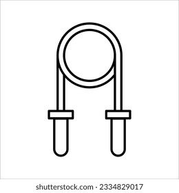 Skipping rope exercise vector icon. filled flat sign for mobile concept and web design. vector illustration on white background