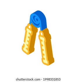 skipping rope gym tool isometric icon vector. skipping rope gym tool sign. isolated symbol illustration