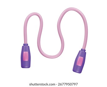 Überspringen Seil Symbol 3D-Illustration Render