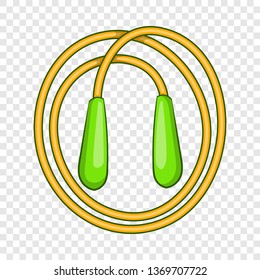 Skipping rope icon in cartoon style isolated on background for any web design 