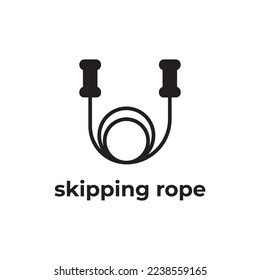 skipping rope icon design template