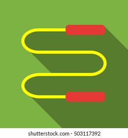 Skipping rope icon. Flat illustration of skipping rope vector icon for web