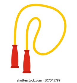 Skipping rope icon. Flat illustration of skipping rope vector icon for web