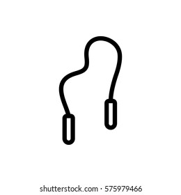 skipping rope icon illustration isolated vector sign symbol