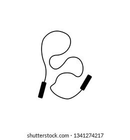Skipping Rope Icon. Jumping-rope Icon Vector Illustration on the white background. - Vector