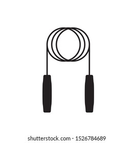 Skipping rope icon on white background,vector illustration