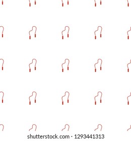 skipping rope icon pattern seamless white background. Editable filled skipping rope icon. skipping rope icon pattern for web and mobile.
